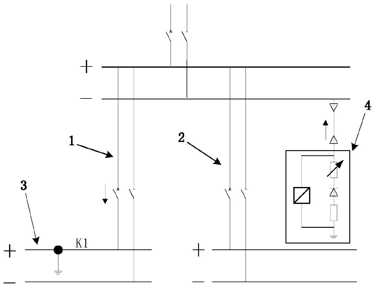 A method for selecting a positive pole grounding line for a maglev train power supply line