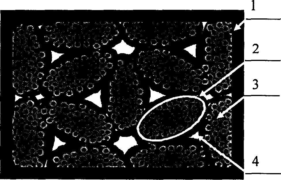 Preparation method of whisker and pacticle toughening ceramic base composite