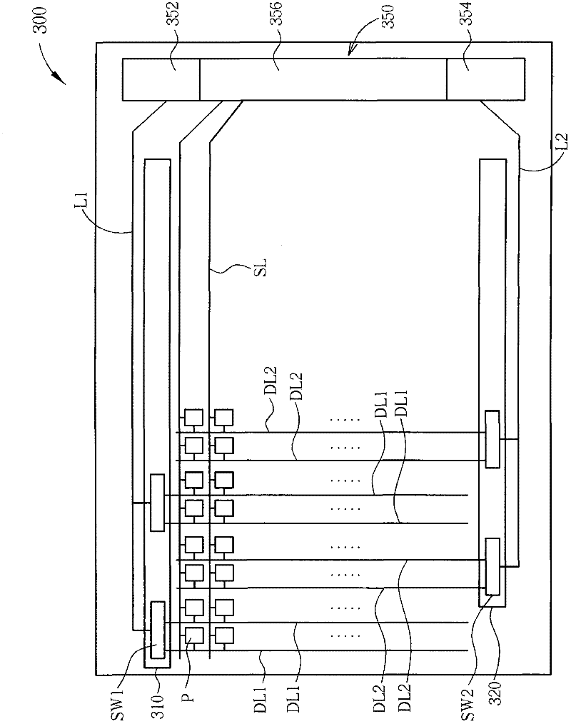 Display panel and source driving structure thereof