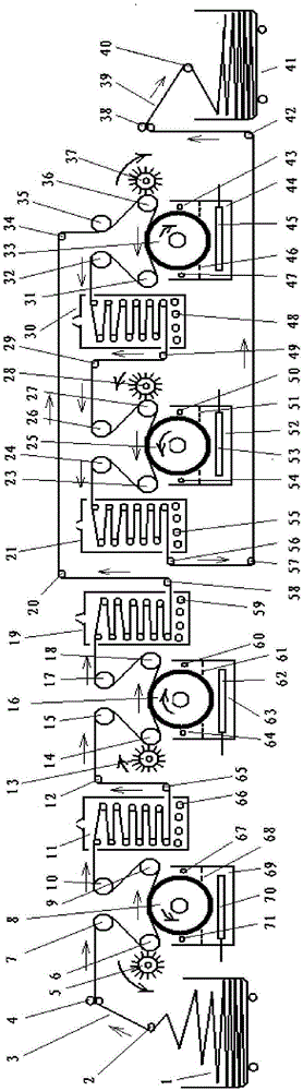 Foam dyeing method and device for towel fabric