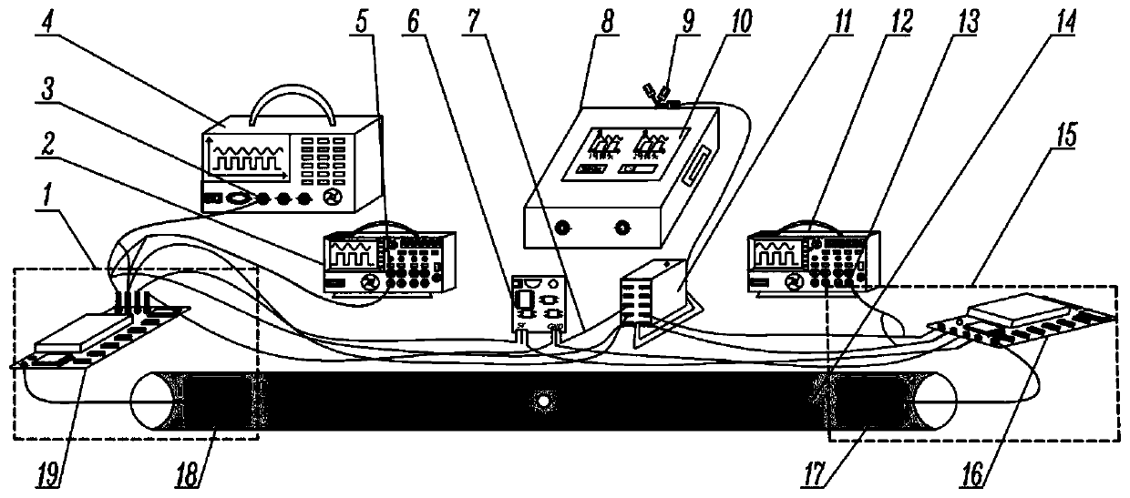 Pipeline defect phonon diagnostic system and realization method