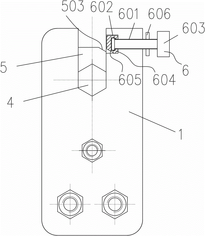 Festoon cable with conical roller rapid replacing structure