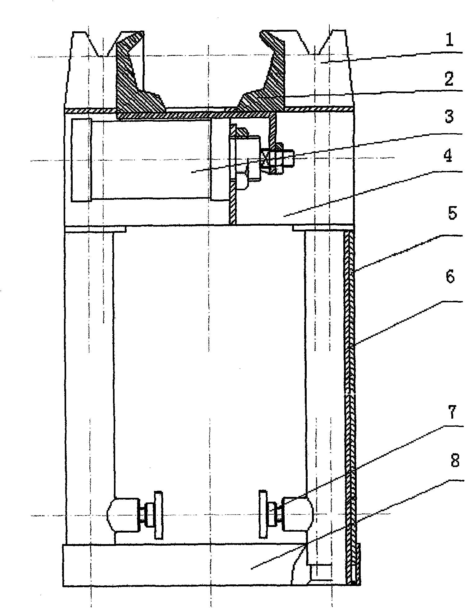 Electric heating fused cleaning device for modulating wave oil tubes and sucker rods