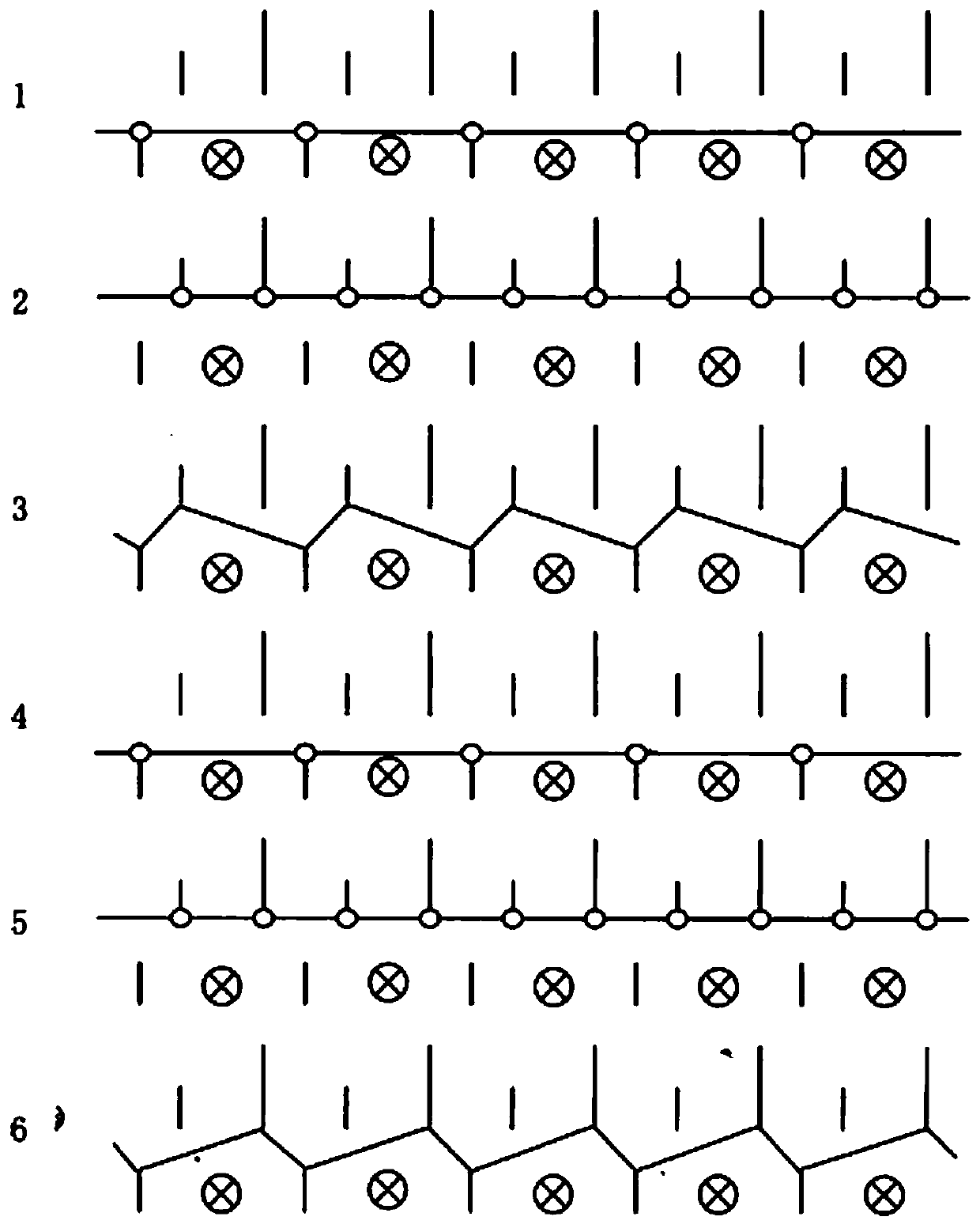 Knitted fabric with high-strength wear-resistant structure and manufacturing method thereof