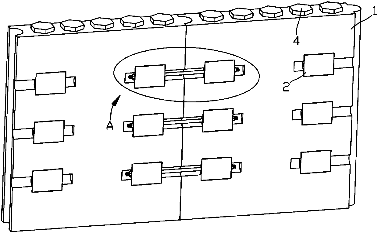 Assembly type light-weight partition wall plate