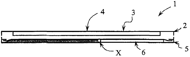 Electronic device with a touch screen, comprising a stand with at least three positions of use