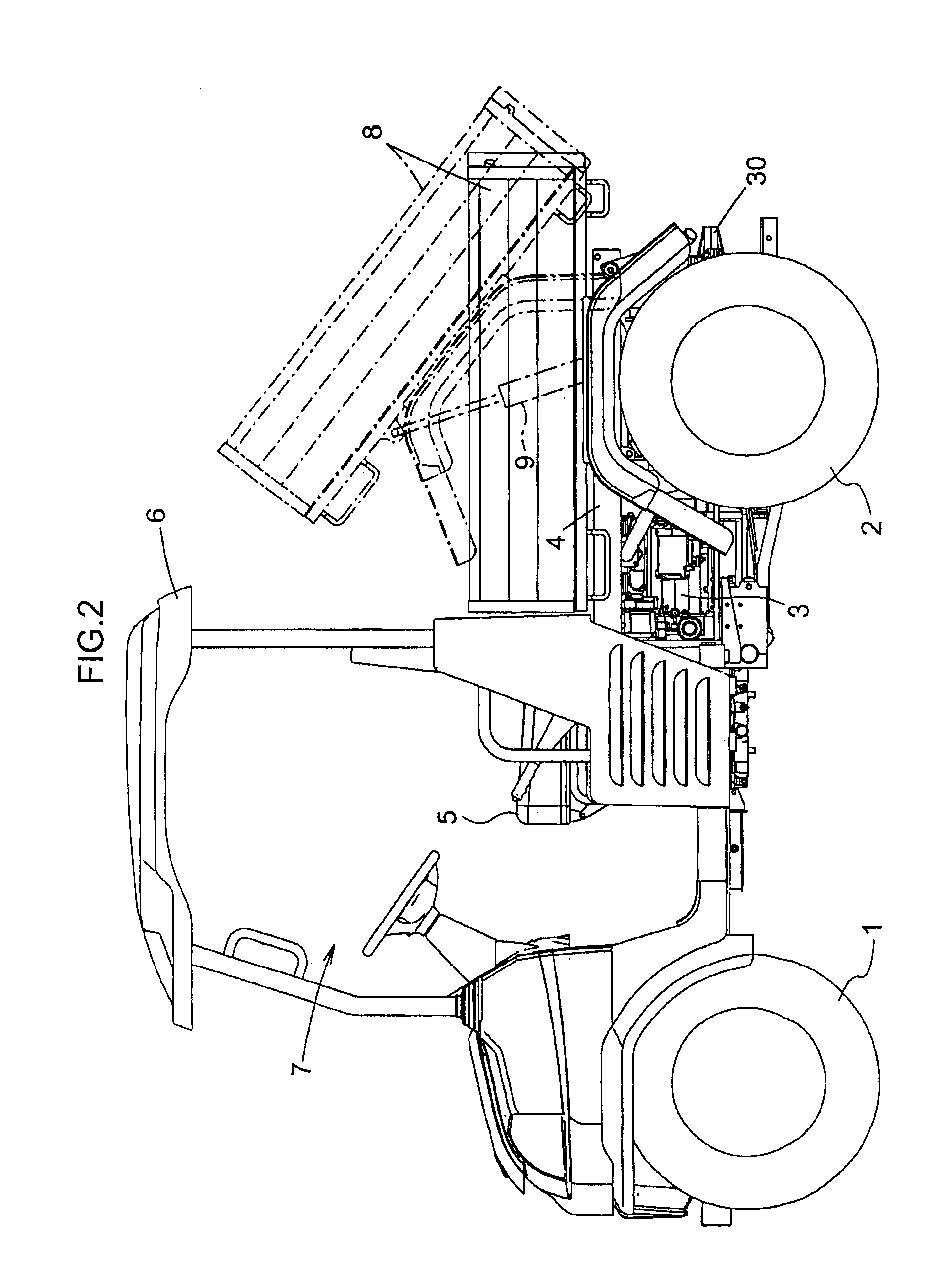 Change-speed control system for utility vehicle having stepless change-speed apparatus for speed-changing engine output and transmitting the speed-changed output to traveling unit