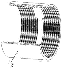 Anti-clogging device for sprayed concrete pumping pipe