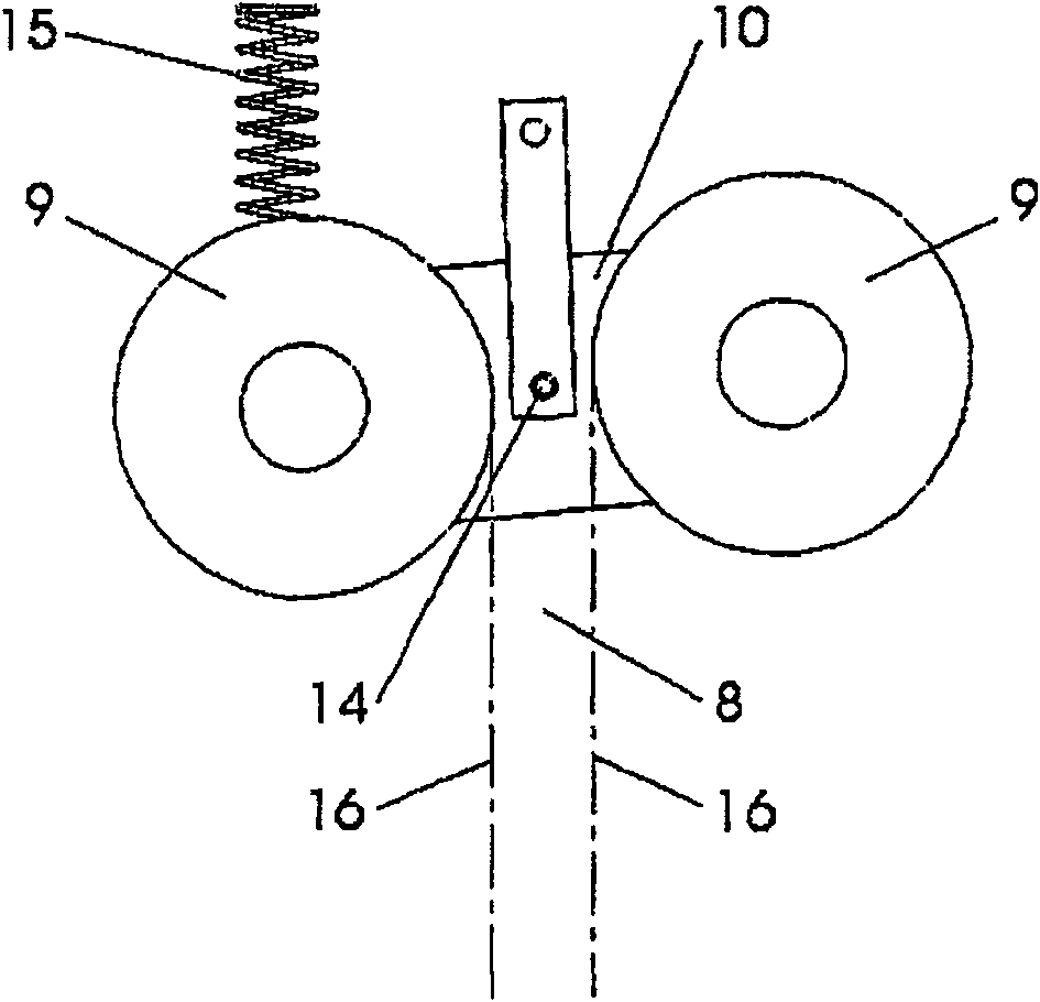 Emergency braking device for a lift cabin