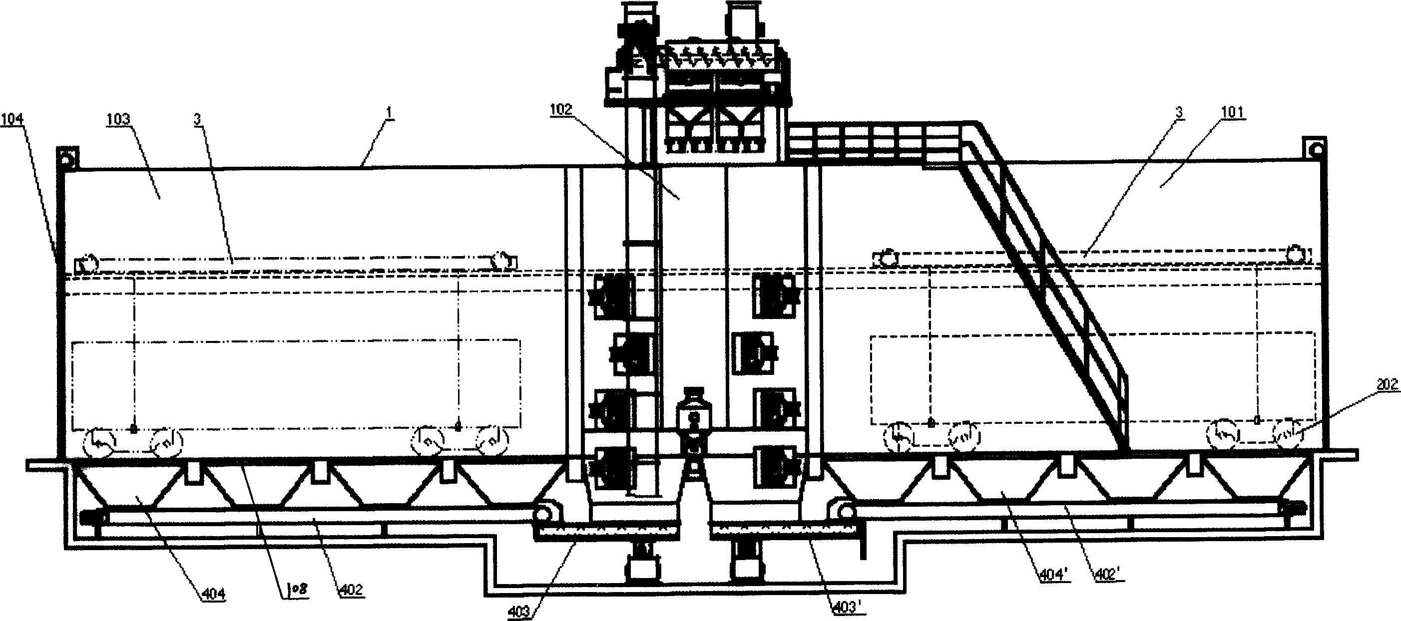 Complete abrator for locomotive