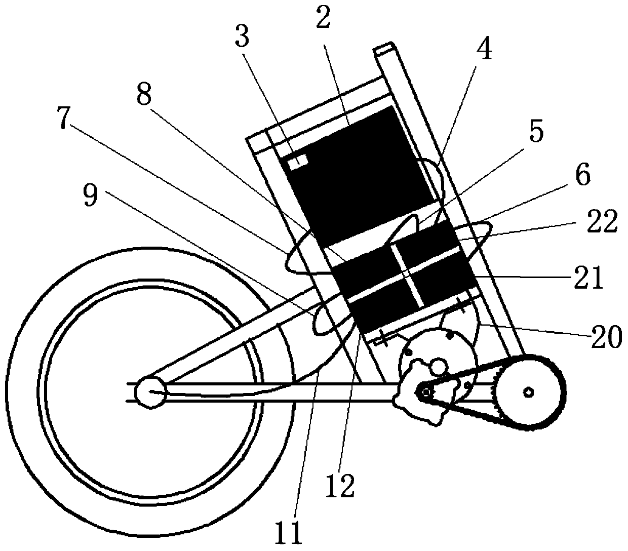 Automatic charging device through pedaling during driving of electric vehicle