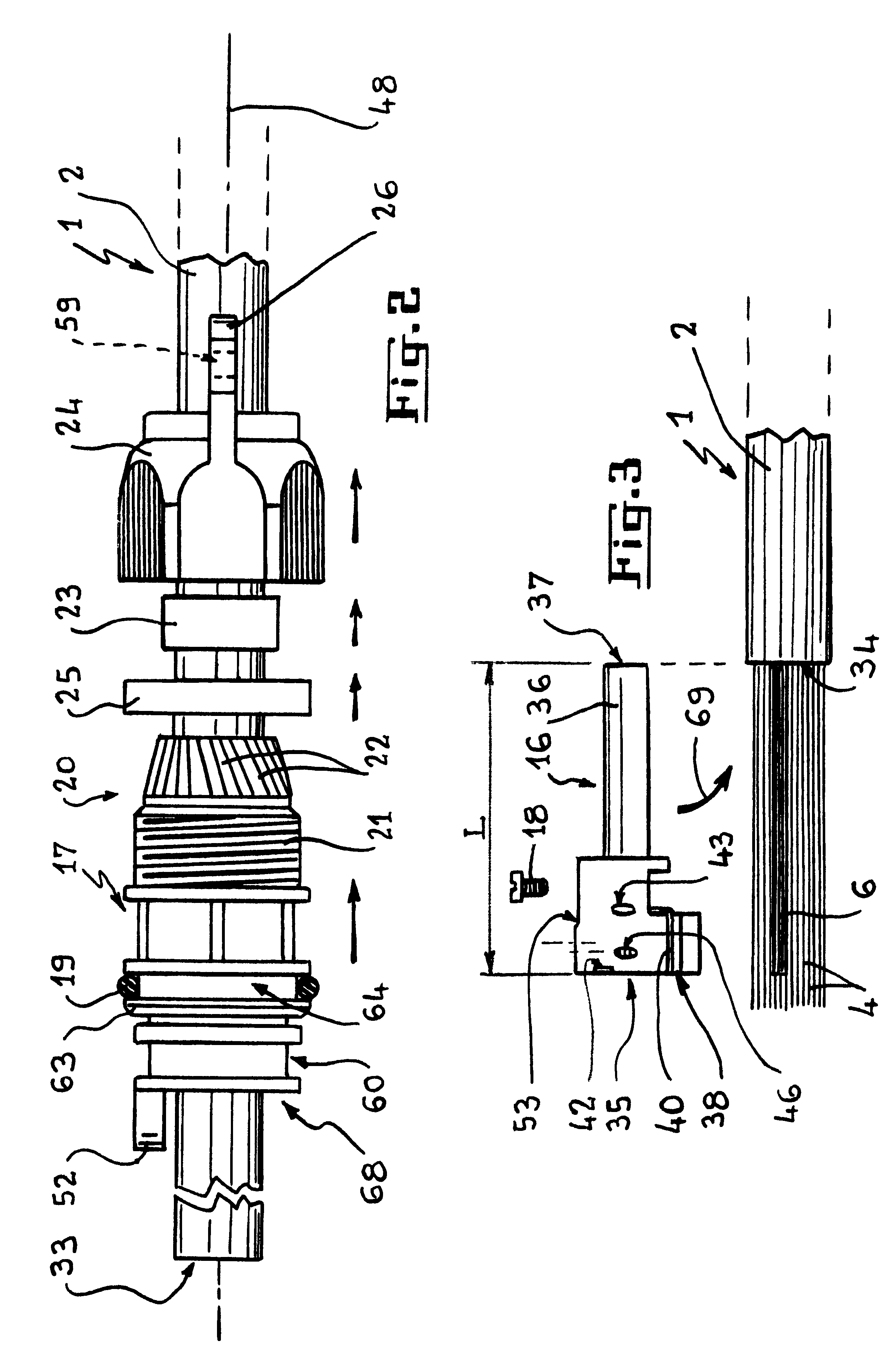 Optical fiber cable inlet device