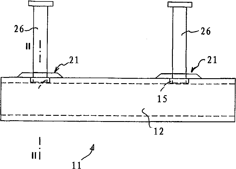 Cast-in channel