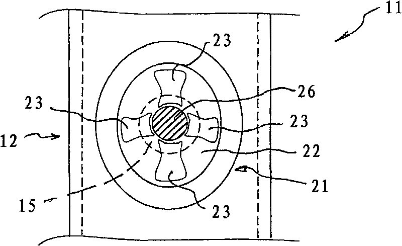 Cast-in channel