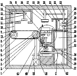 Relay drying and dust removing device