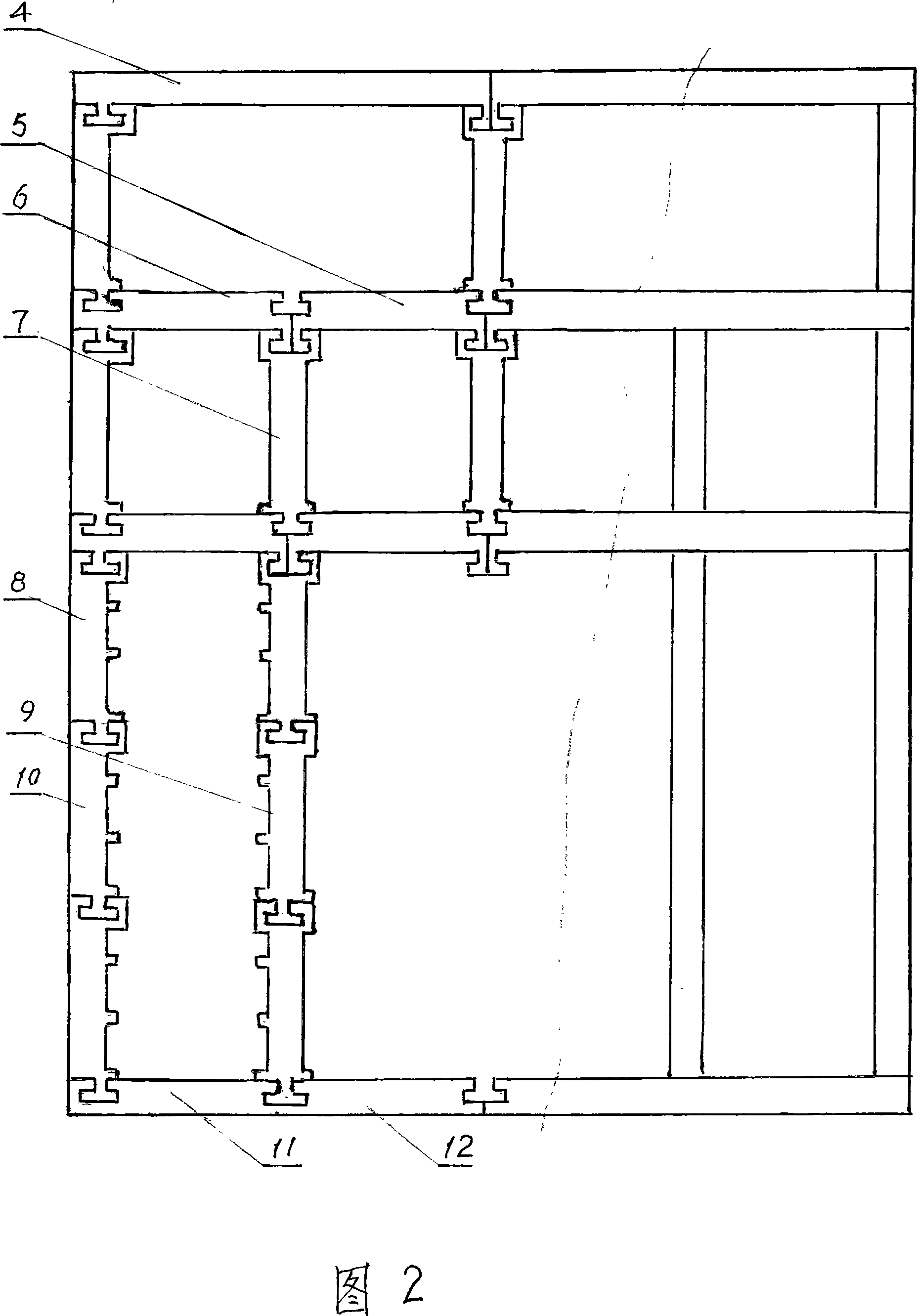 Mortise and tenon type furniture