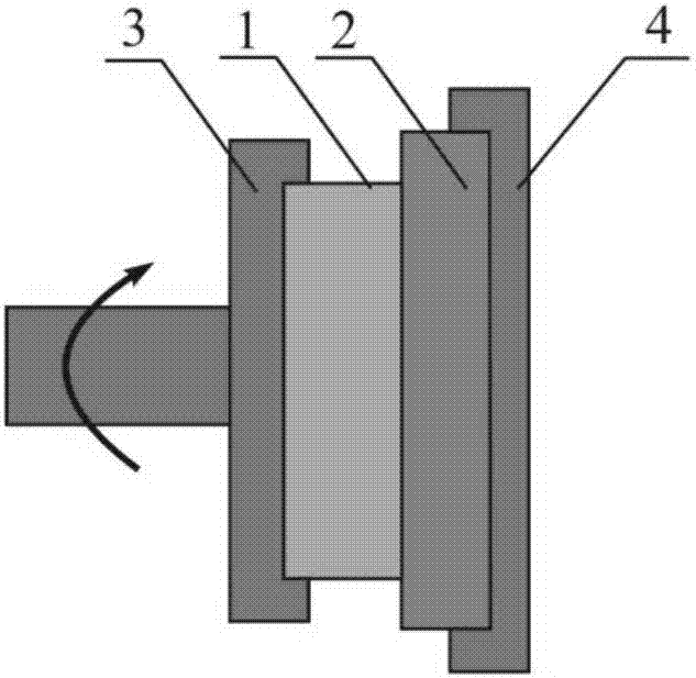 Frictional diffusion welding method for aluminum target assembly