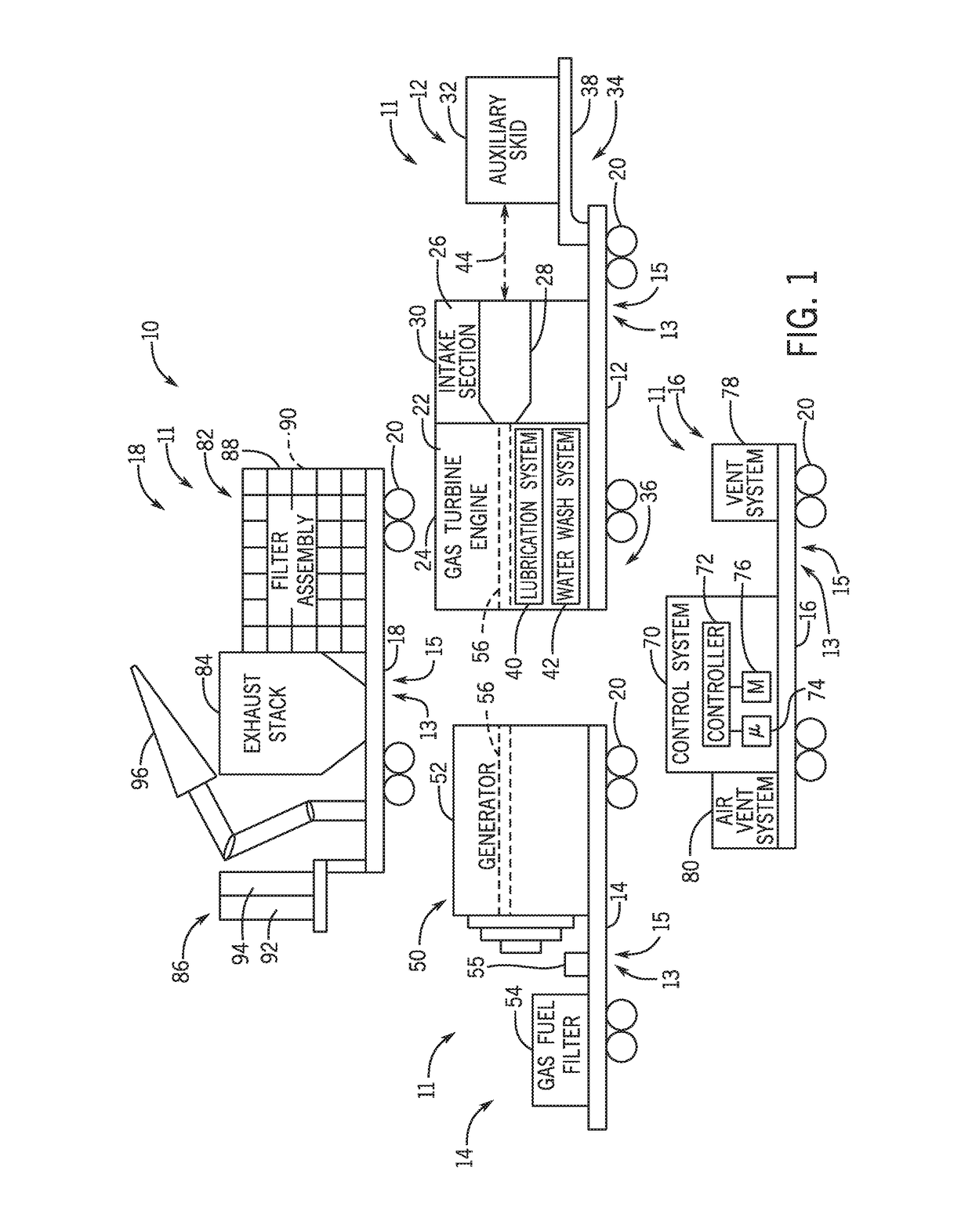 Systems and methods for a mobile power plant with improved mobility and reduced trailer count