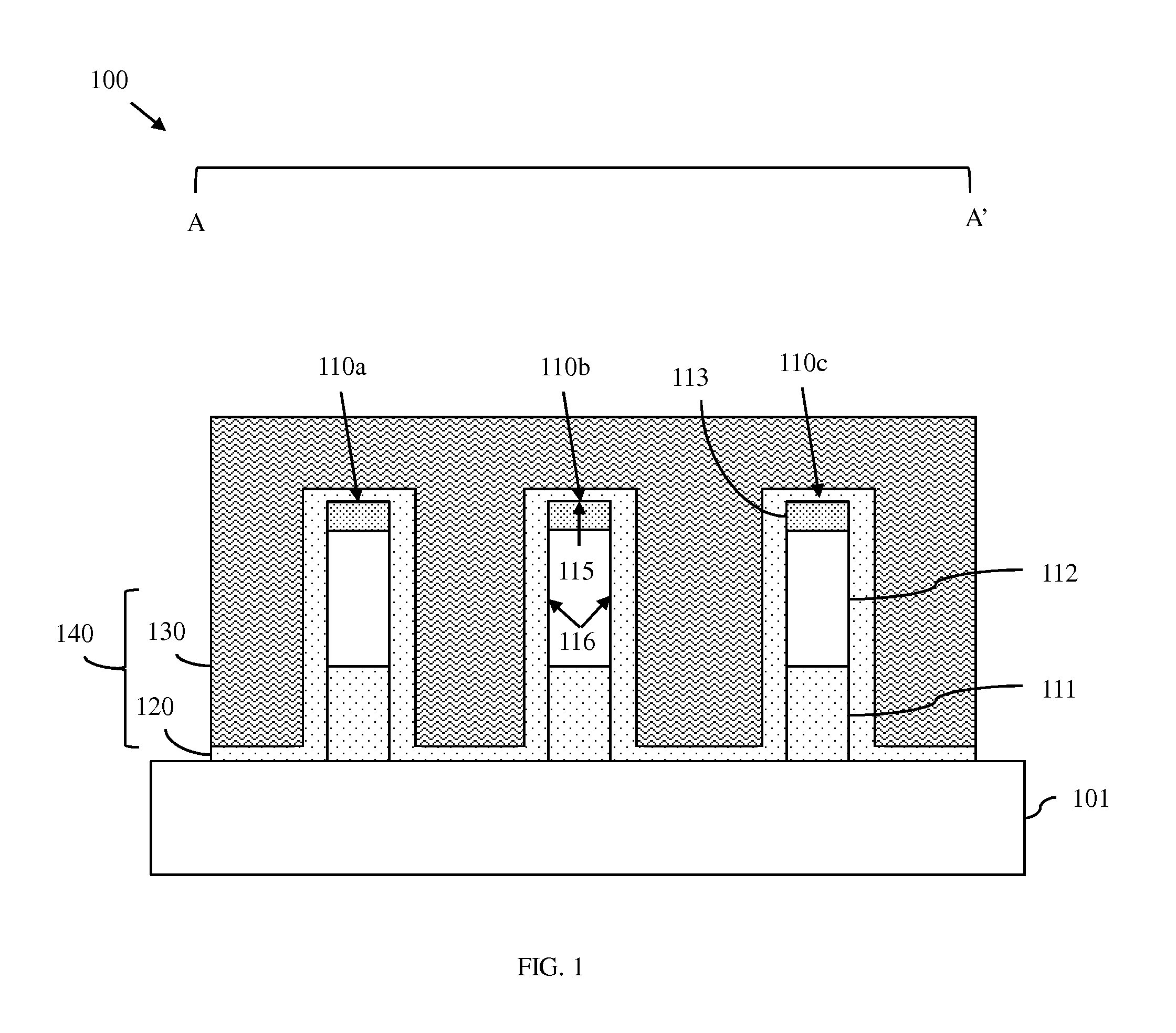 Non-planar capacitor and method of forming the non-planar capacitor