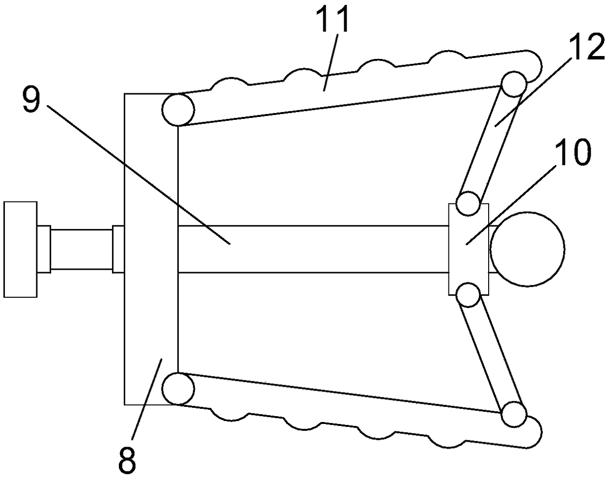 High-efficiency defective sock splitting device