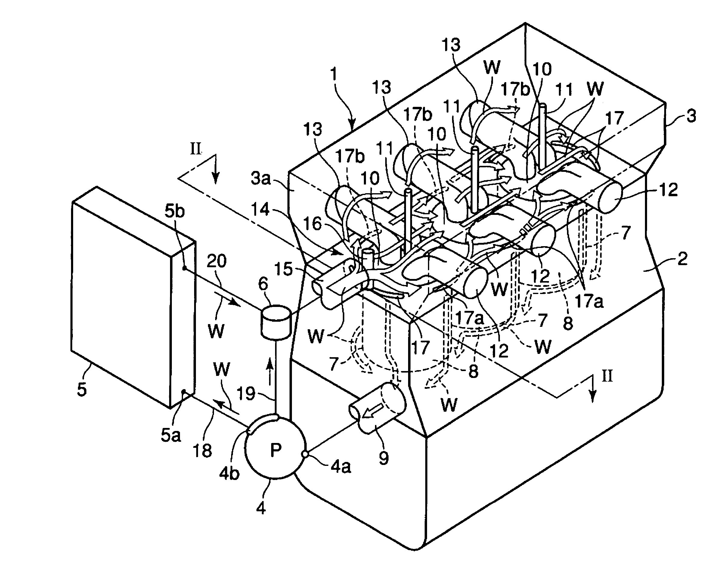 Cylinder head structure of engine