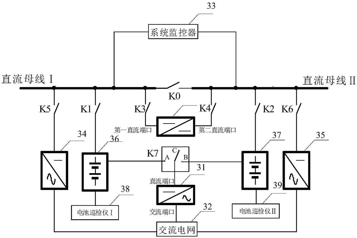 Battery pack online discharge maintenance device and method