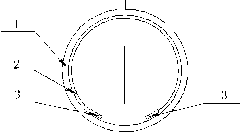 Corrosion-resistant film for measuring temperature or electrically heating and crucible element thereof