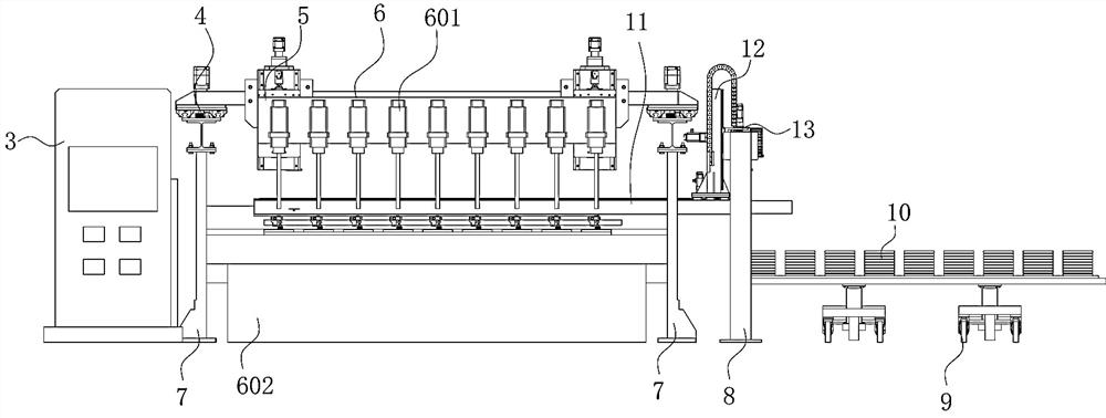 A large stainless steel pool module isolation pad welding device and its welding method