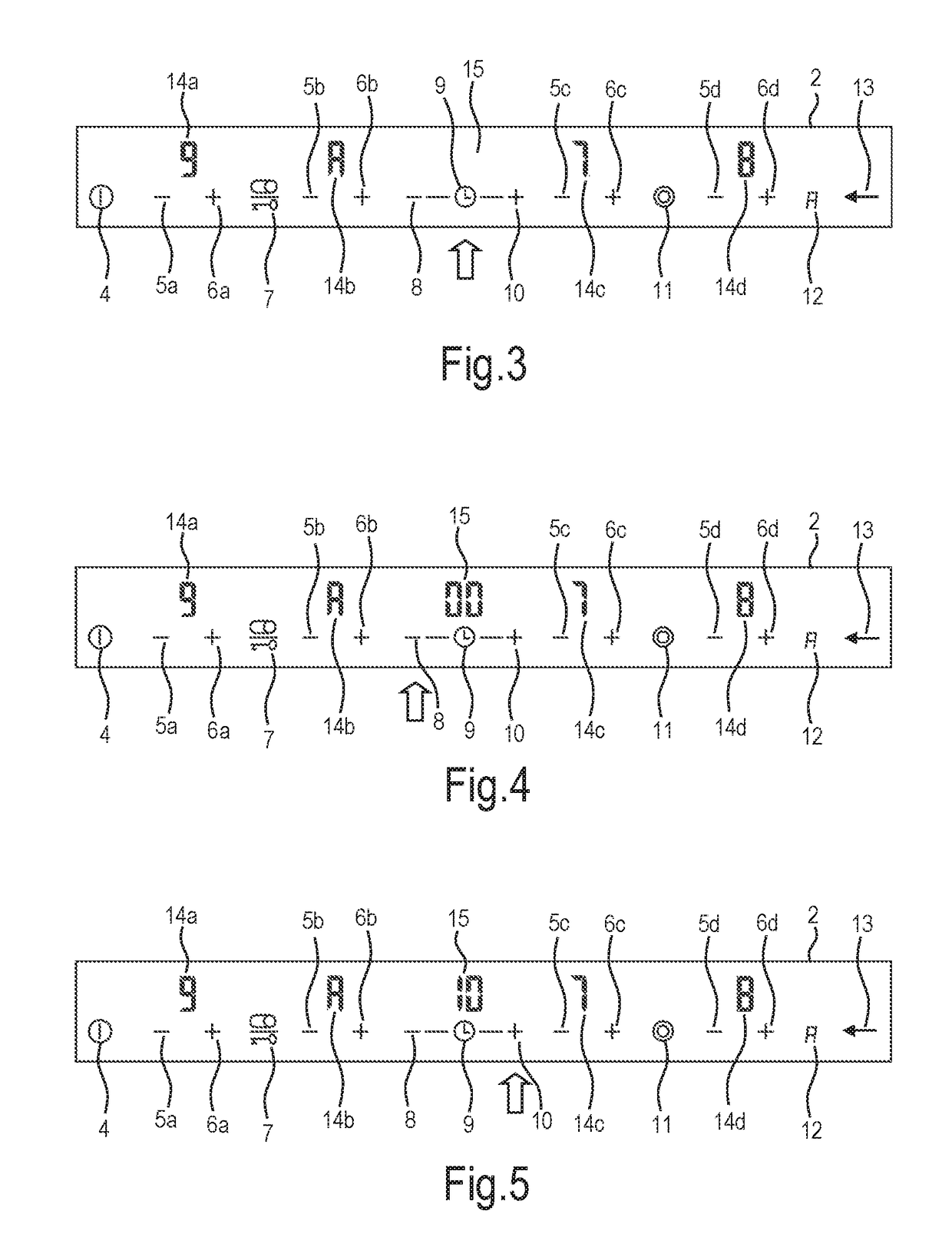 Household appliance with control element