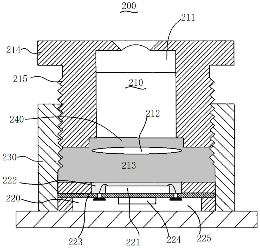 Light collecting device and optical lens