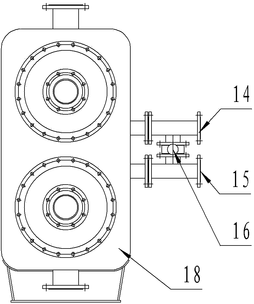 Efficient double-cavity turbulent heat exchanger