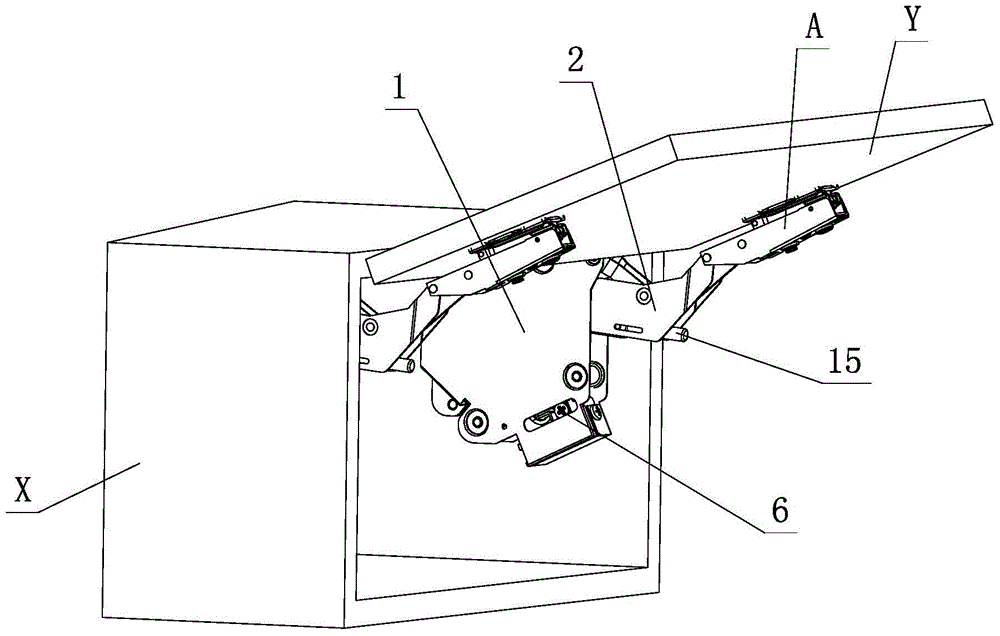 The Elastic Manipulation Structure of the Upturn Door of Furniture