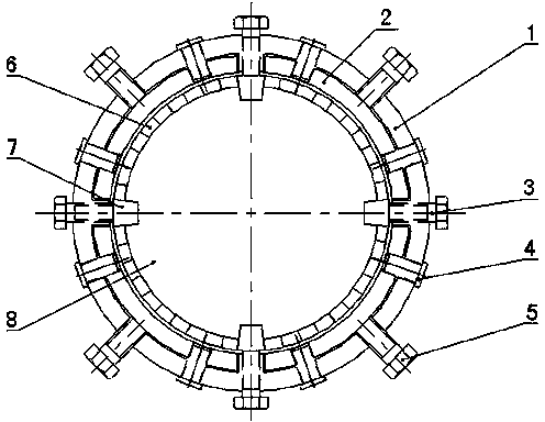 Surface-mounted permanent magnet synchronous motor magnetic steel seamless assembling apparatus and assembling and repairing processes