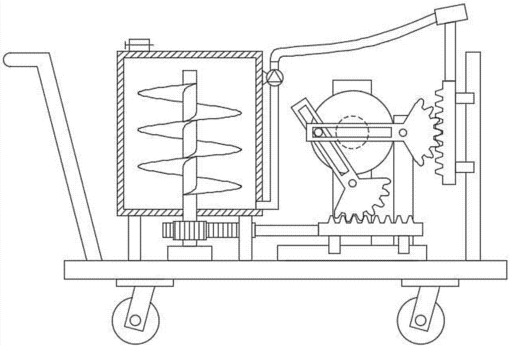 Efficient pesticide spraying device for garden