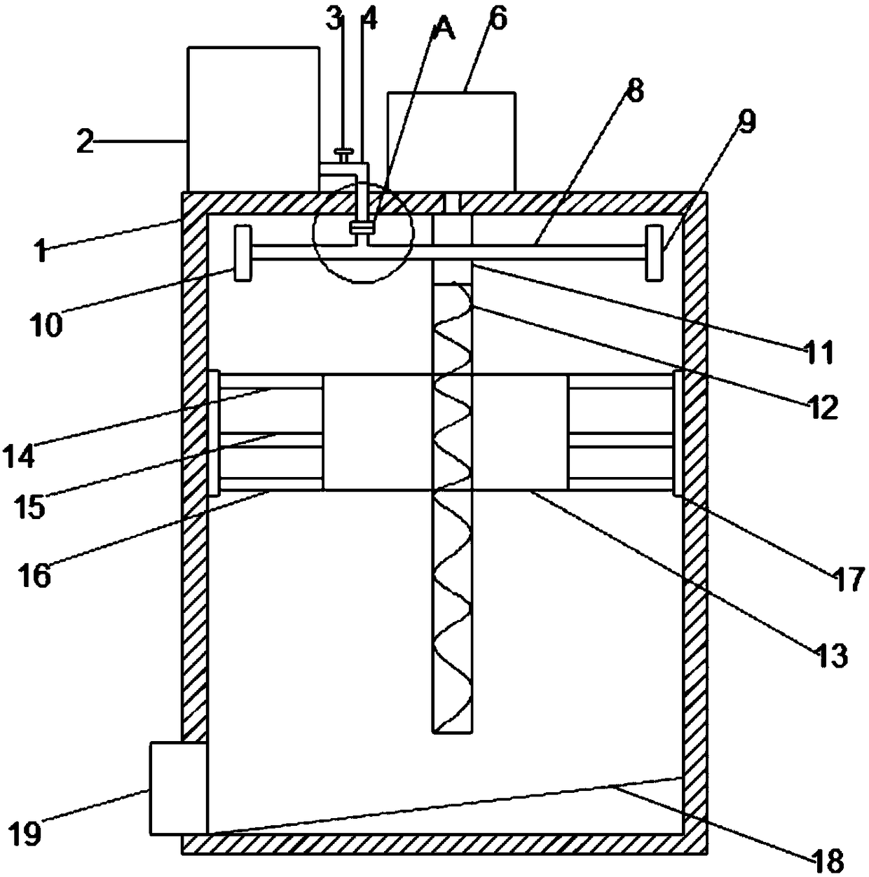 Chemical equipment cleaning device