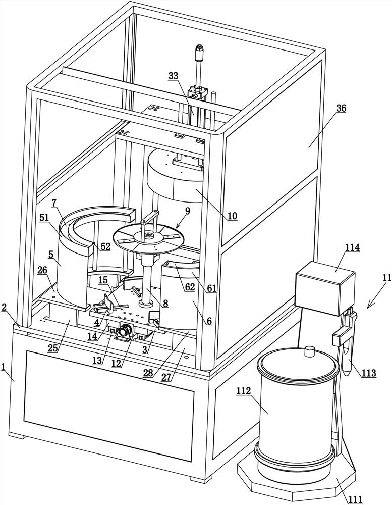 A motor coil insulation powder coating machine