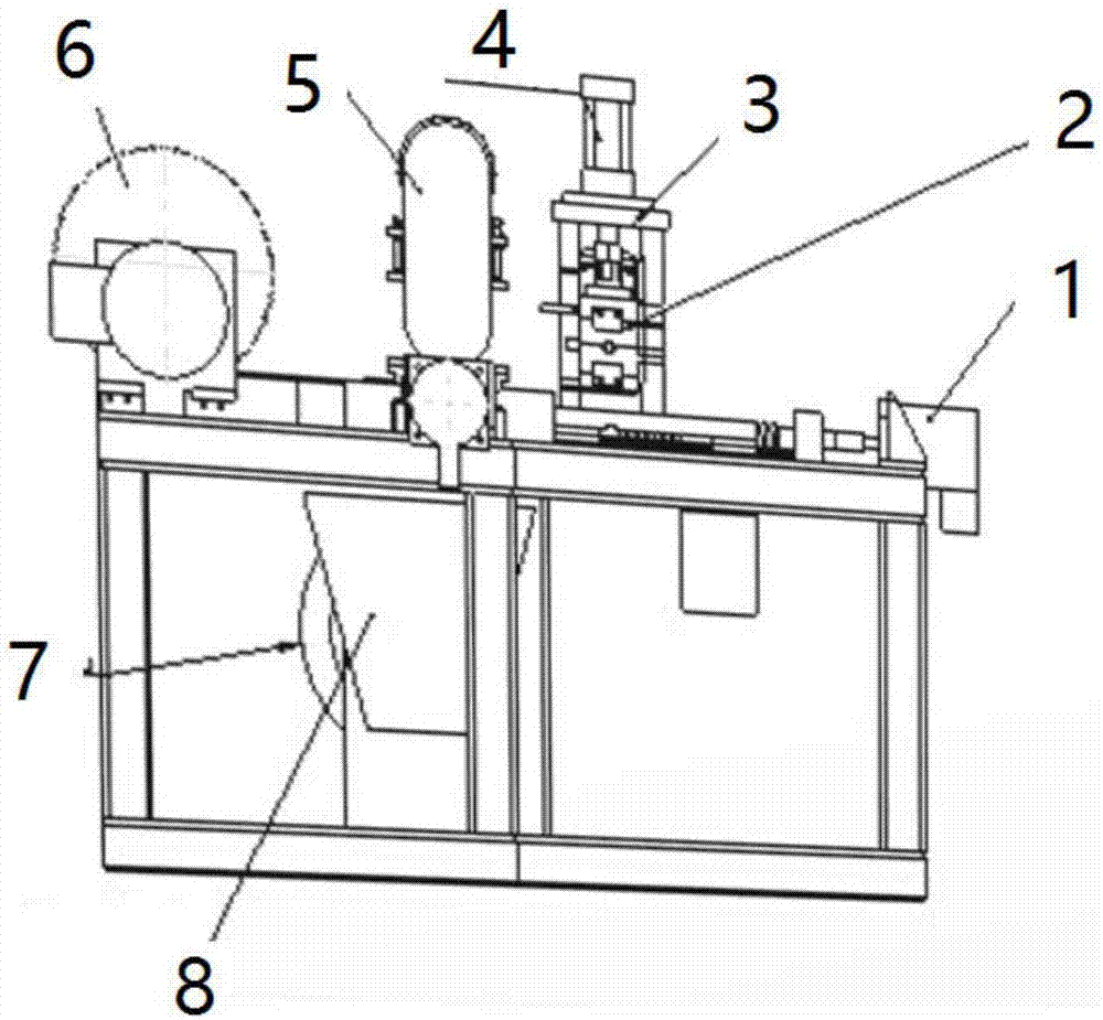 Numerical controlled pipe cutting and chamfering device and method for automobile special-shaped pipe