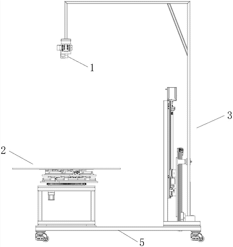 Rotating disc device, semispherical photographing system capable of adjusting center of sphere and height and semispherical photographing method thereof