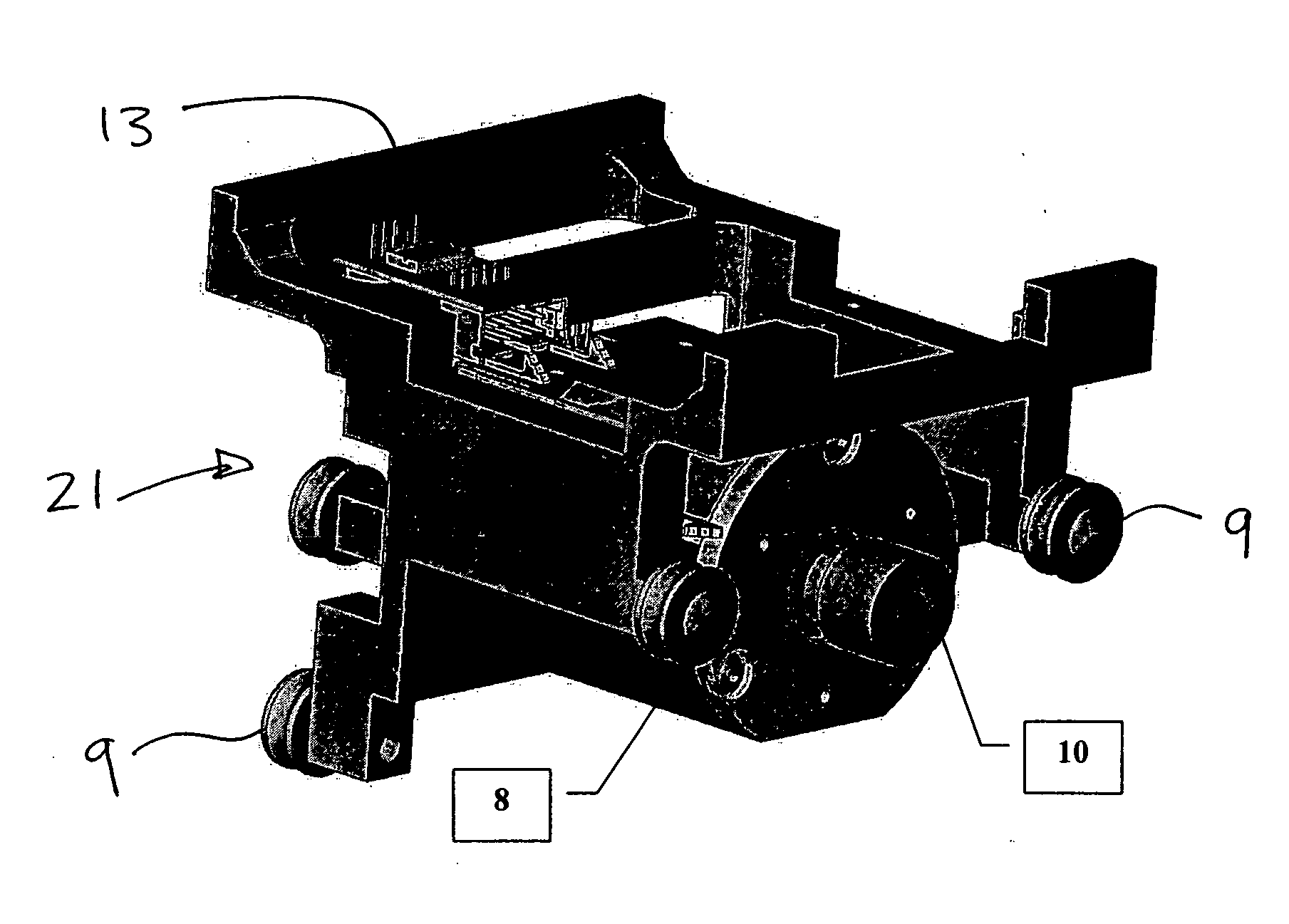 Robotic system with traction drive