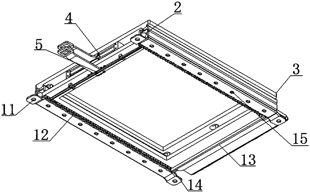 Slide rail device of automobile seat