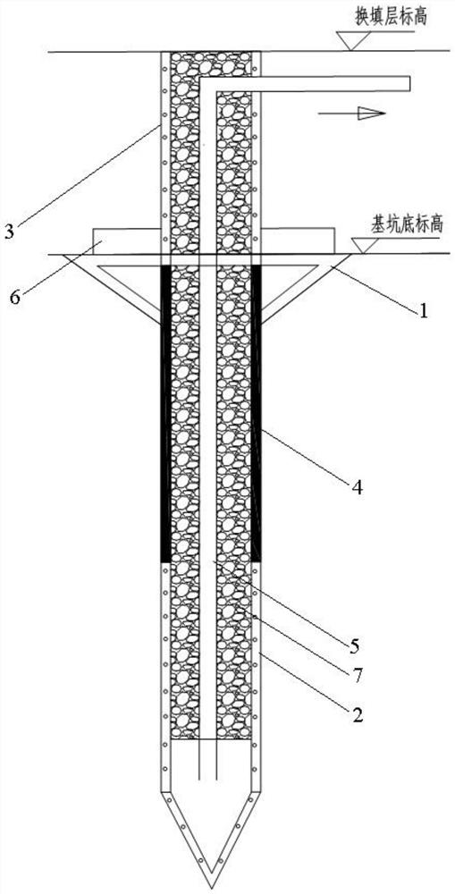 Foundation pit dewatering and drainage method for reducing influence on surrounding buildings