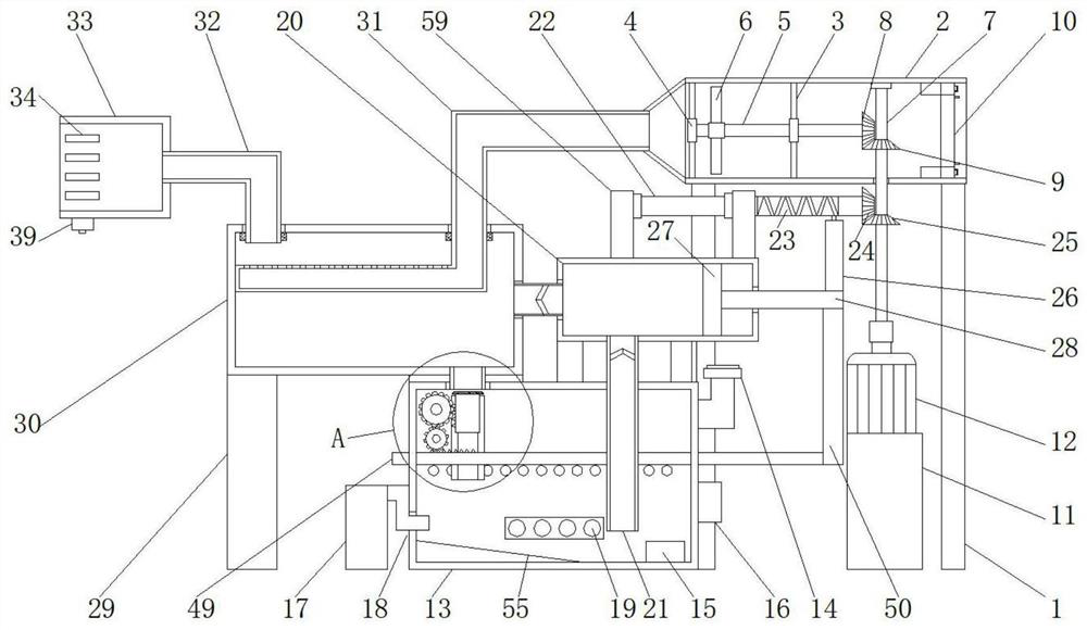 Fresh air flow guide mechanism for weaving