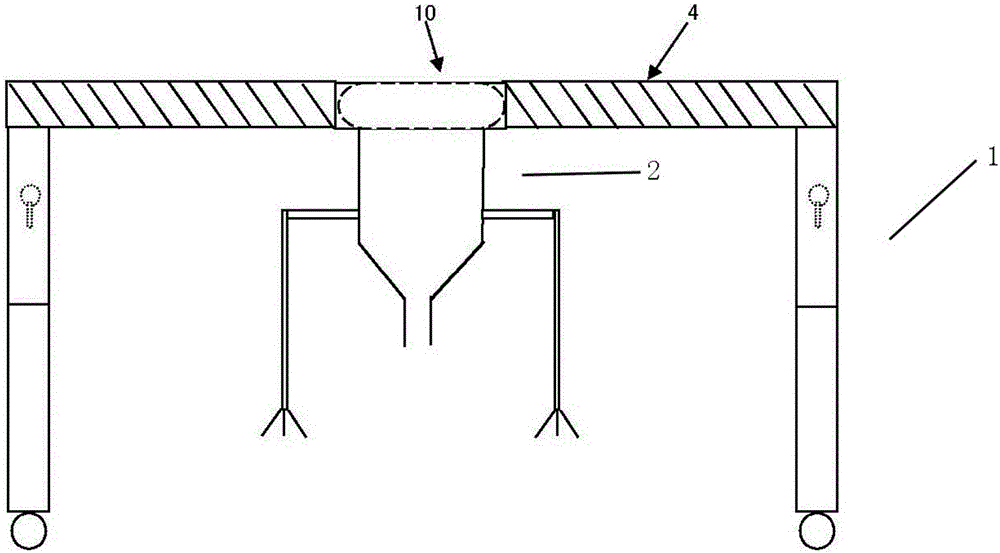 Excreta treatment device for nursing