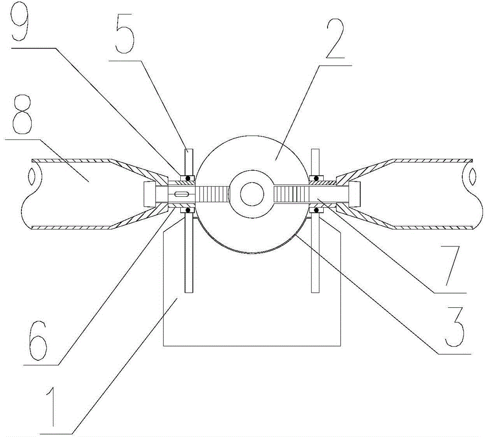 Hinge station plate-type support and mounting method thereof