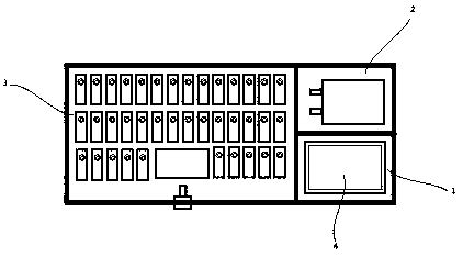 Test device for direct effect of vehicle-mounted lightning