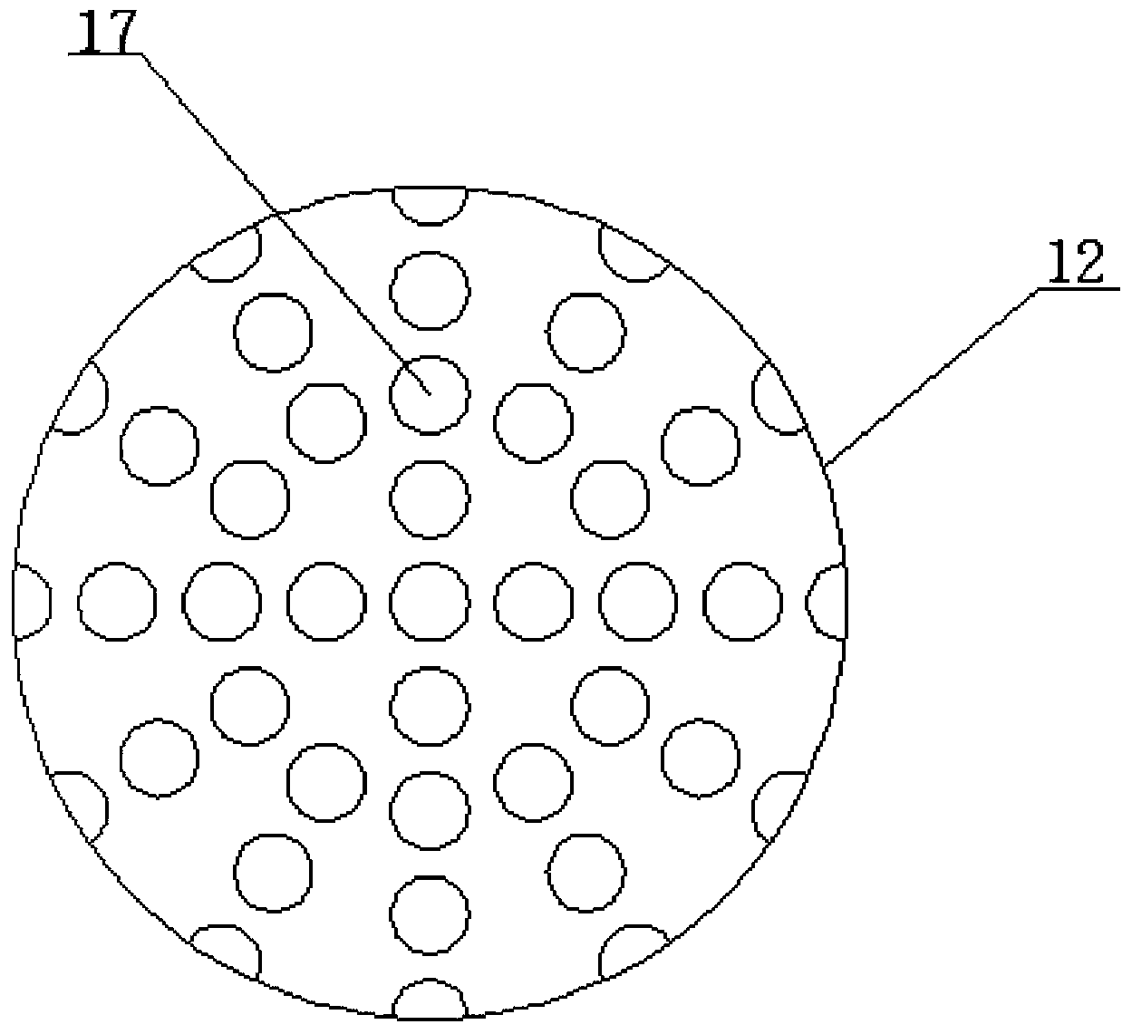 Ultrafiltration membrane stirring and filtering device