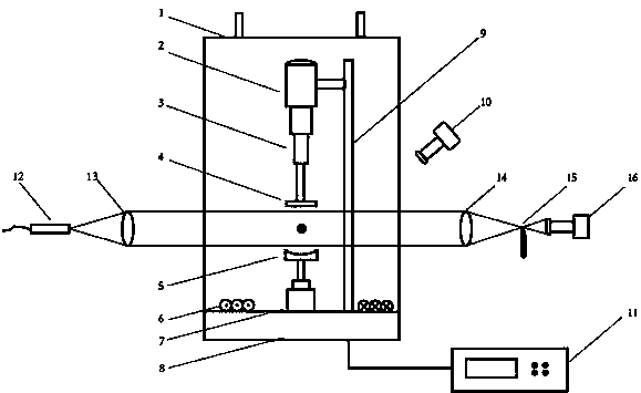 Liquid metal solidification in-situ observation device and observation method under microgravity state