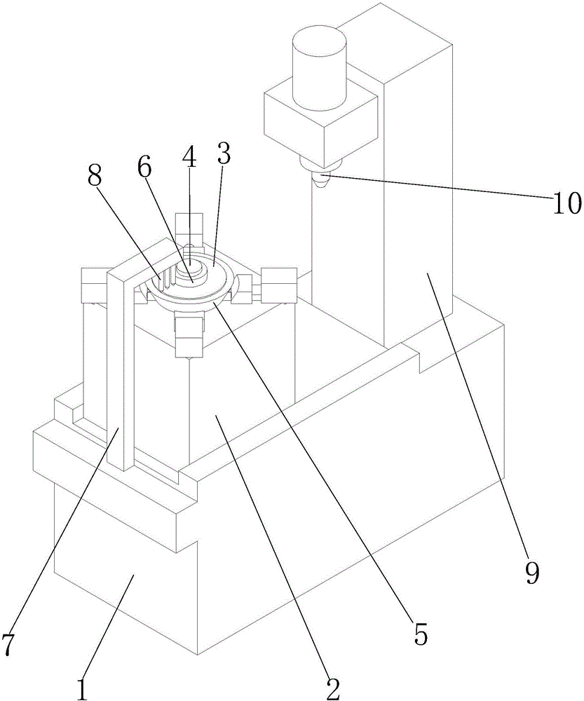 Circular saw blade end face flattening device