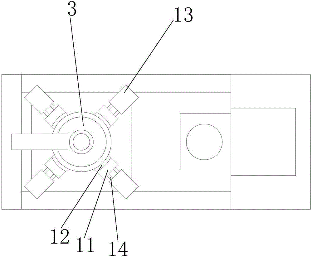 Circular saw blade end face flattening device