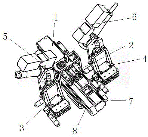 Laser spot welding device used for lenses